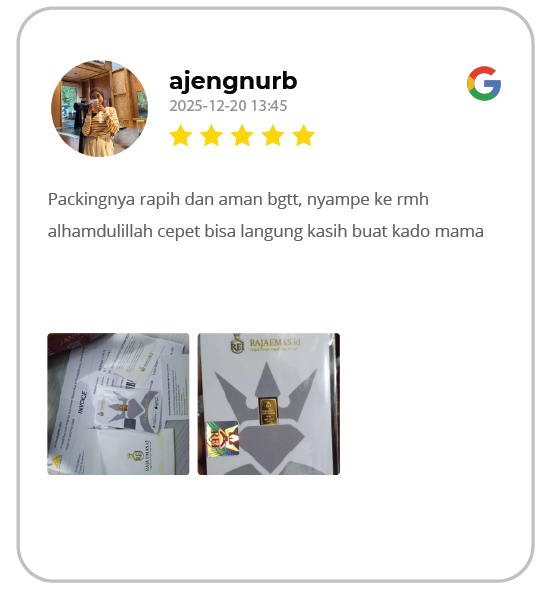 Testimoni Pelanggan Raja Emas Indonesia di WhatsApp